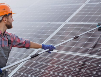solar panel cleaning